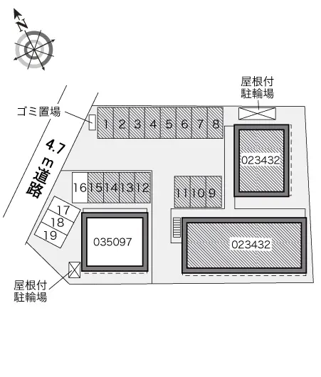 ★手数料０円★宇都宮市宮原３丁目　月極駐車場（LP）